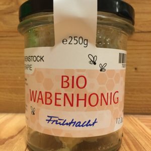 Bio zertifizierter Wabenhonig 250g im Glas